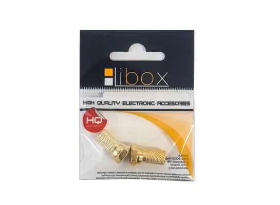 Wtyk sat F 6,8 mm Gold CU LB0104 Libox 2 sztuk