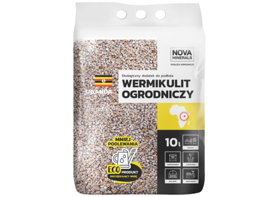 Wermikulit 2-4 mm 10 l czerwony