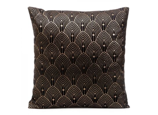 Poszewka dekoracyjna D91 AGNES 40 x 40 cm czarno-złota