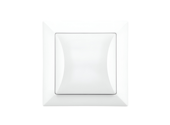 Włącznik 1-biegunowy biały POLA