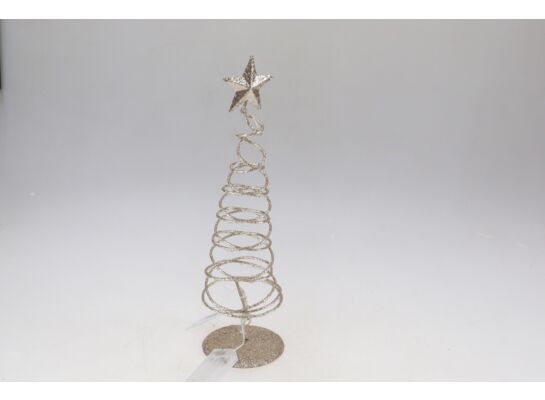 Choinka LED 20 lampek 50 cm złota