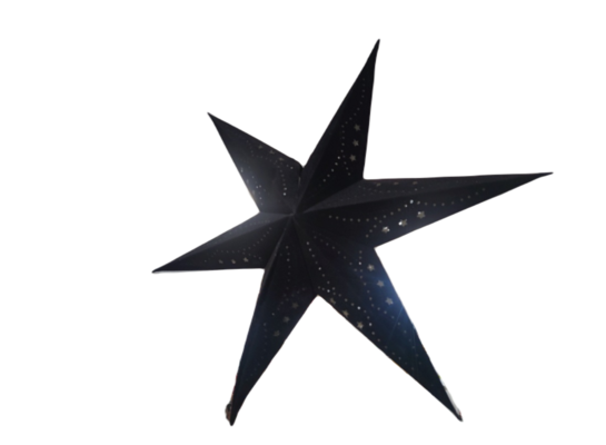 Gwiazda 10 LED 60 cm czarna