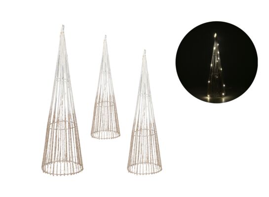 Choinka LED 10 LED / 15 LED / 20 LED 3 sztuki