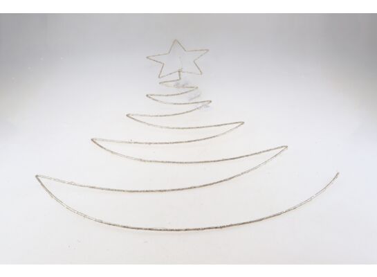 Choinka LED 50 lampek złota