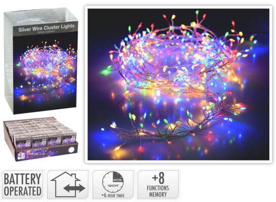 Łańcuch świetlny 100 LED Ryż multikolor