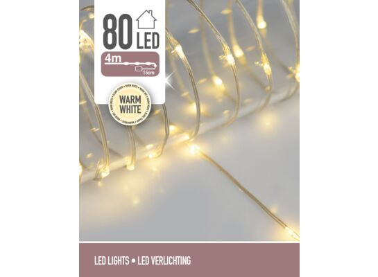 Łańcuch świetlny 80 LED 395 cm ciepłe białe