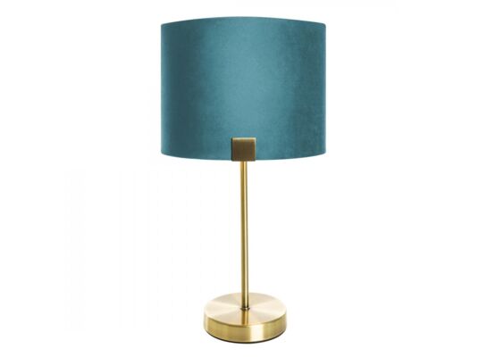 Lampa stojąca EZRA 4, 27 x 27 x 46 cm turkusowa