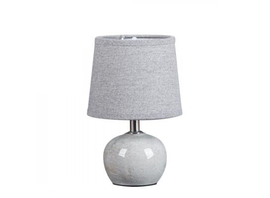 Lampa stołowa LUKA 1, 15 x 15 x 22 cm popielata
