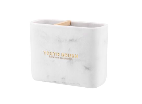 Kubek łazienkowy MARBLE biały