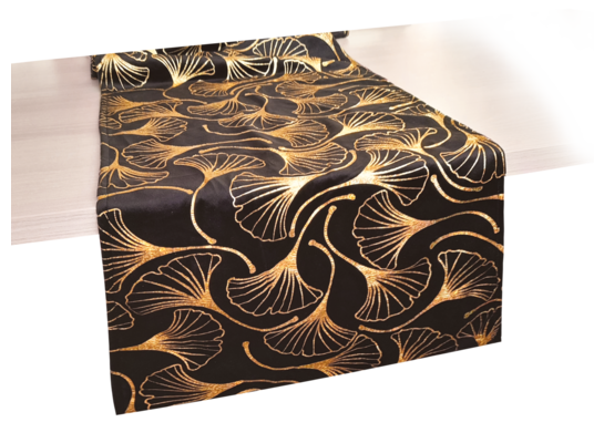 Bieżnik 180 x 32 cm czarny