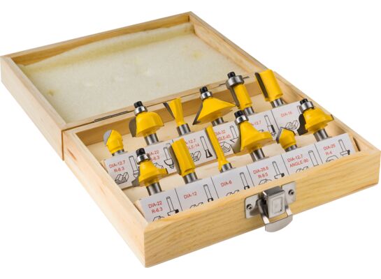 Frez stolarski szybkotnący zestaw 12 elementów Condor