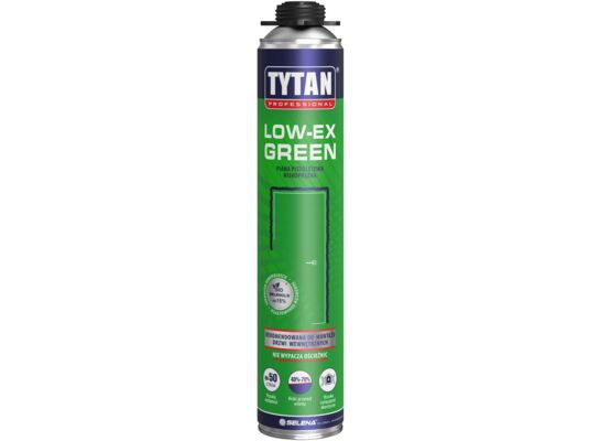 Piana pistoletowa niskoprężna LOW-EX GREEN 750 ml TYTAN PROFESSIONAL