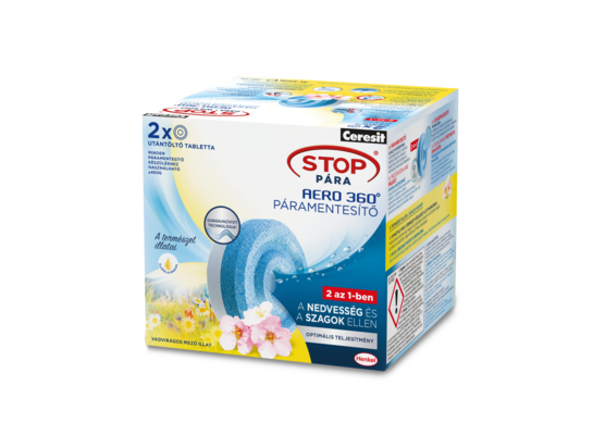 Tabletki AERO 360° Aromatherapy Polne Kwiaty STOP Wilgoci 2 x 450 g Ceresit