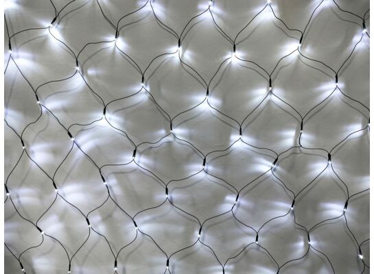 Kurtyna 108 LED w formie siatki 3 m zimna biała