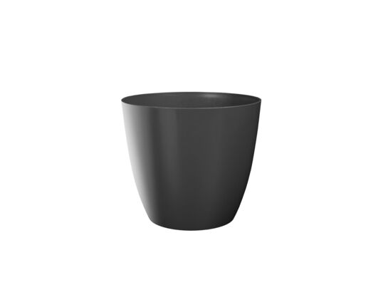 Doniczka Ella 18 cm antracyt połysk