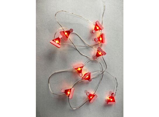 lampki 20 LED czapki Mikołaja 190 cm