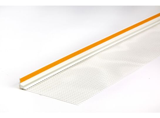 Listwa przyokienna z siatką i uszczelką 6 mm 3 m