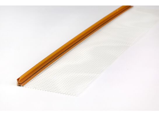 Listwa przyokienna 6 mm PVC z siatką i uszczelką Złoty Dąb 3 m