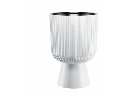 Osłonka doniczki Keli Mika Petit 14 cm biały