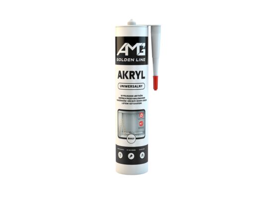 Akryl uniwersalny biały GOLDEN LINE 280 ml AMG
