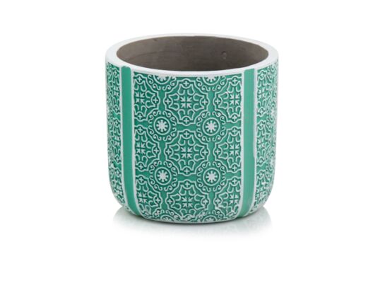 Osłonka CYLINDER 14 cm turkus