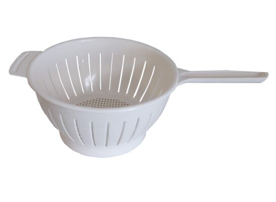 Cedzak z rączką VEGE 22 cm ecru