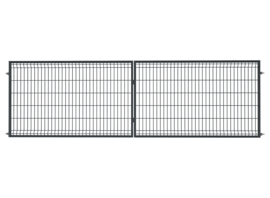 Brama dwuskrzydłowa 3D 4,00 x 1,20 ocynk + RAL7016 połysk