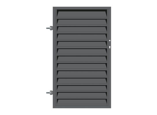 Furtka EMMA 0,90 x 1,50 stal ocynk + RAL7016 struktura lewa