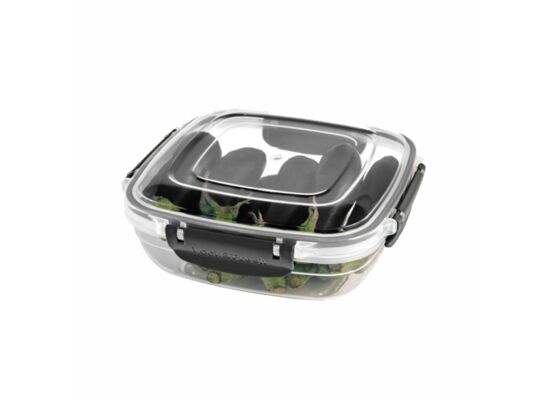 Pojemnik Lock & Fresh 1 l 17,5 x 17,5 x 8,4 cm antracytowy