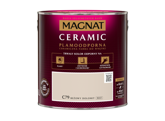 Farba ceramiczna beżowy dolomit C79 2,5 l Magnat