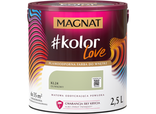 Farba #Kolor Love KL24 oliwkowy 2,5 l Magnat