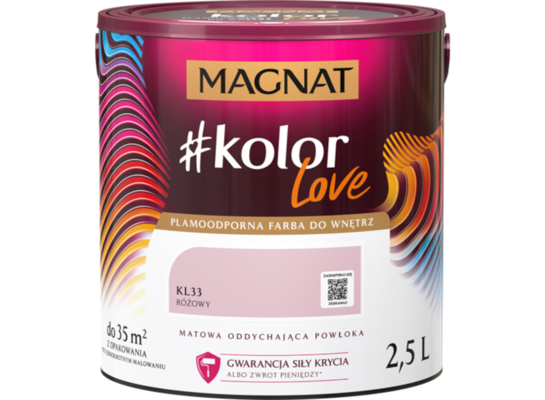 Farba #Kolor Love KL33 różowy 2,5 l Magnat