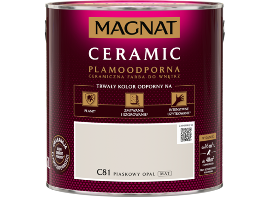 Farba ceramiczna piaskowy opal C81 2,5 l Magnat