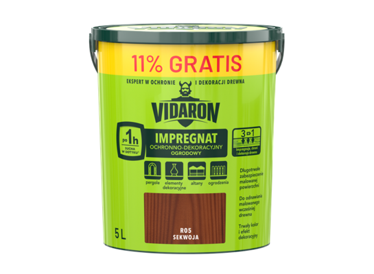 Impregnat Ochronno-Dekoracyjny Ogrodowy R05 sekwoja 5 l VIDARON