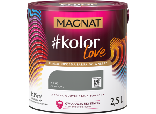Farba #Kolor Love KL20 grafitowy 2,5 l Magnat