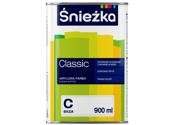 Farba akrylowa Classic Baza C 0,9 l