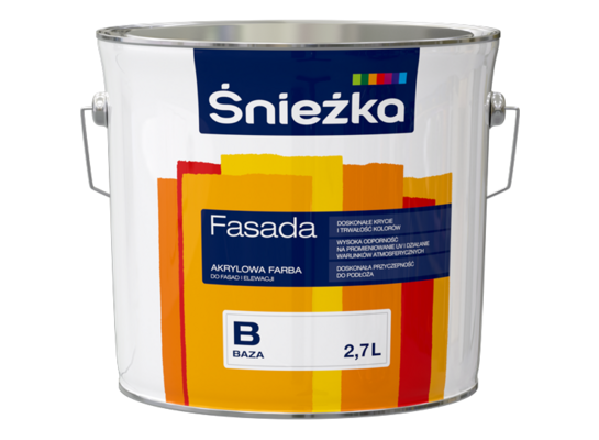 Farba akrylowa Fasada Baza B 2,7 l