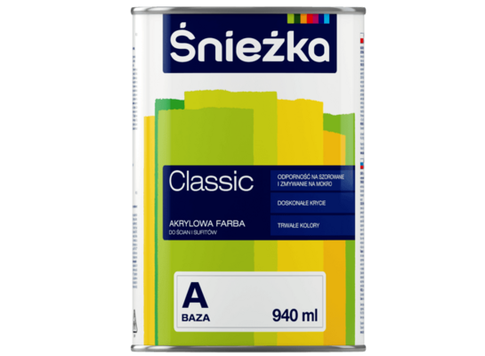 Farba akrylowa Classic Baza A 0,94 l