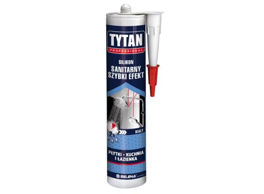 Silikon sanitarny Szybki Efekt 280 ml biały TYTAN PROFESSIONAL