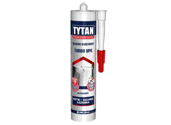 Silikon sanitarny TURBO UPG 280 ml bezbarwny TYTAN PROFESSIONAL