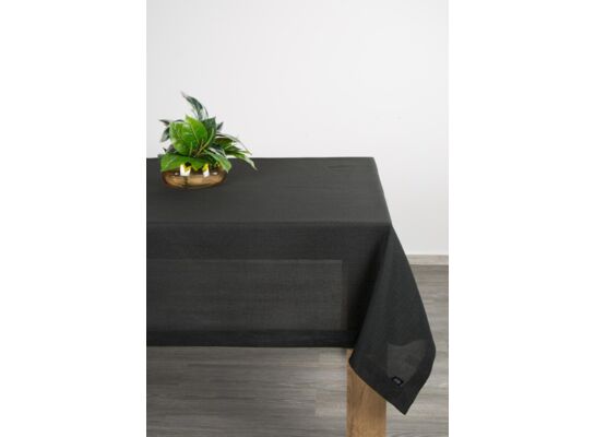 Obrus dekoracyjny Stella 145 x 260 cm czarny