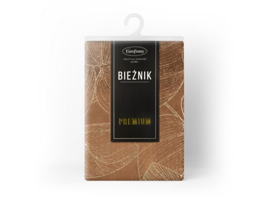 Bieżnik dekoracyjny Blink 35 x 140 cm brązowy