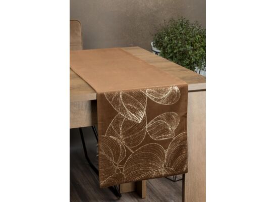 Bieżnik dekoracyjny Blink 35 x 180 cm brązowy