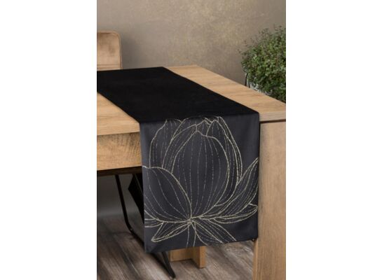 Bieżnik dekoracyjny Blink 12 35 x 140 cm czarny