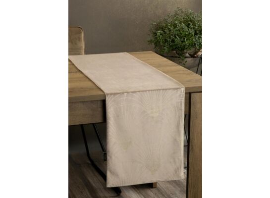Bieżnik dekoracyjny Velvet Blink 35 x 140 cm beżowy
