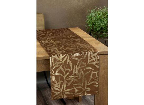 Bieżnik dekoracyjny Blink 15 35 x 180 cm brązowy