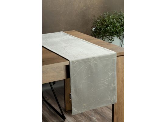 Bieżnik dekoracyjny Blink 35 x 140 cm srebrny