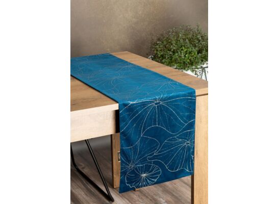 Bieżnik dekoracyjny Blink 35 x 140 cm granatowy