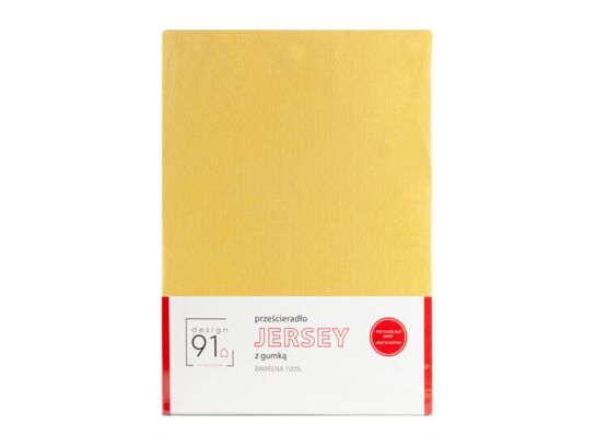 Prześcieradło JER 220 x 200+30 cm musztardowy