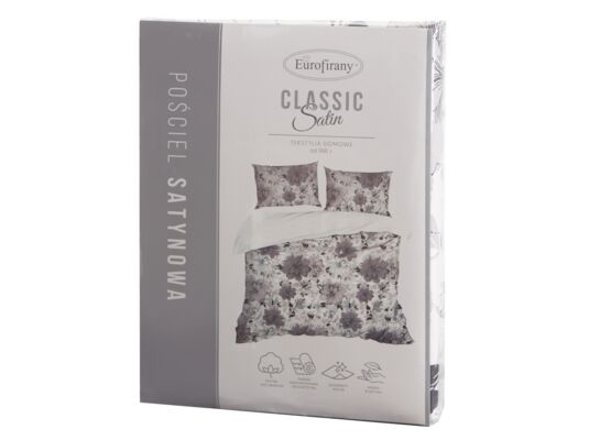 Komplet pościeli SPRING 160 x 200 cm, 70 x 80 cm/x2 biało-szary